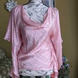 Laundry by Shelli Segal Pink silk blouse